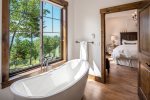 Sensational soaking tub with a picturesque view